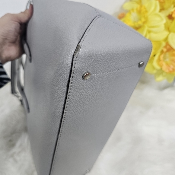 Kate Spade Eva top zip gray satchel - Picture 3 of 17